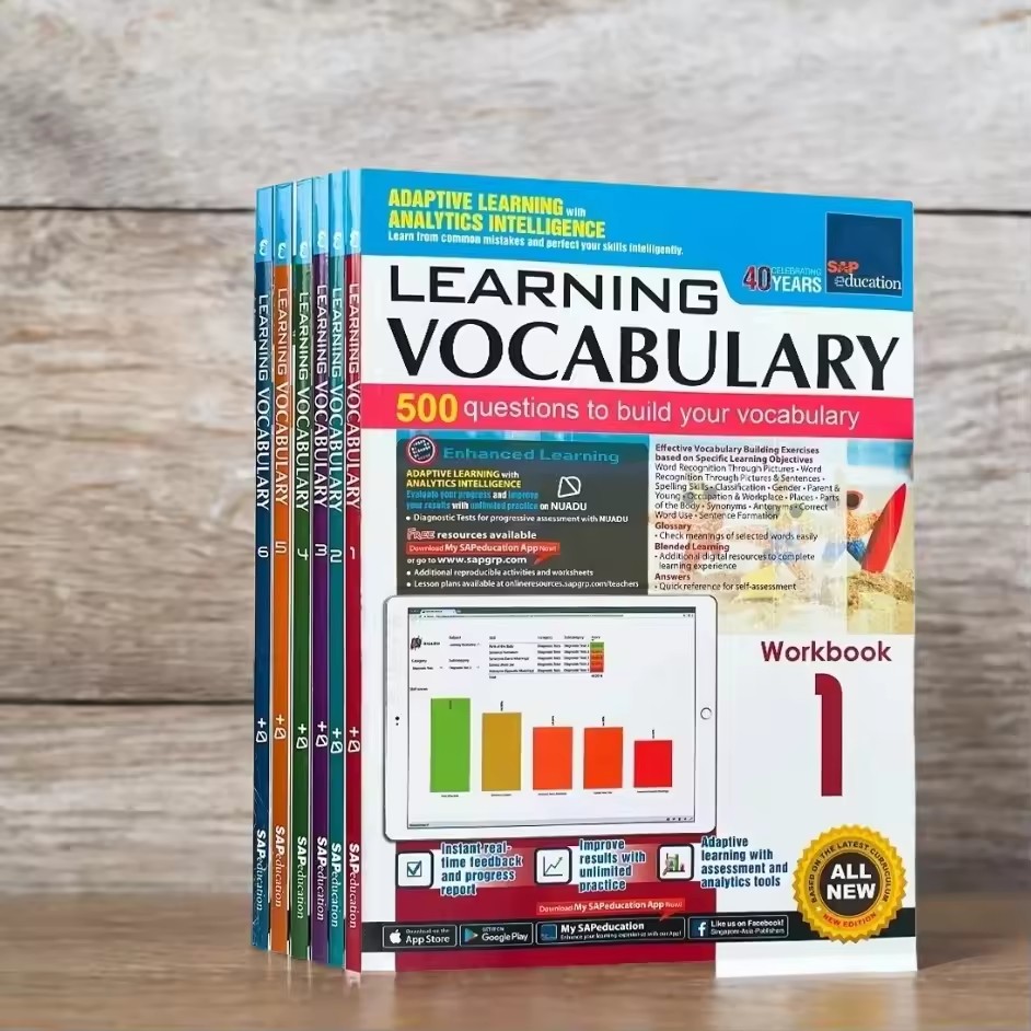 Kids Education In Singapore - كتاب تمارين لتعلم اللغة الإنجليزية للأطفال