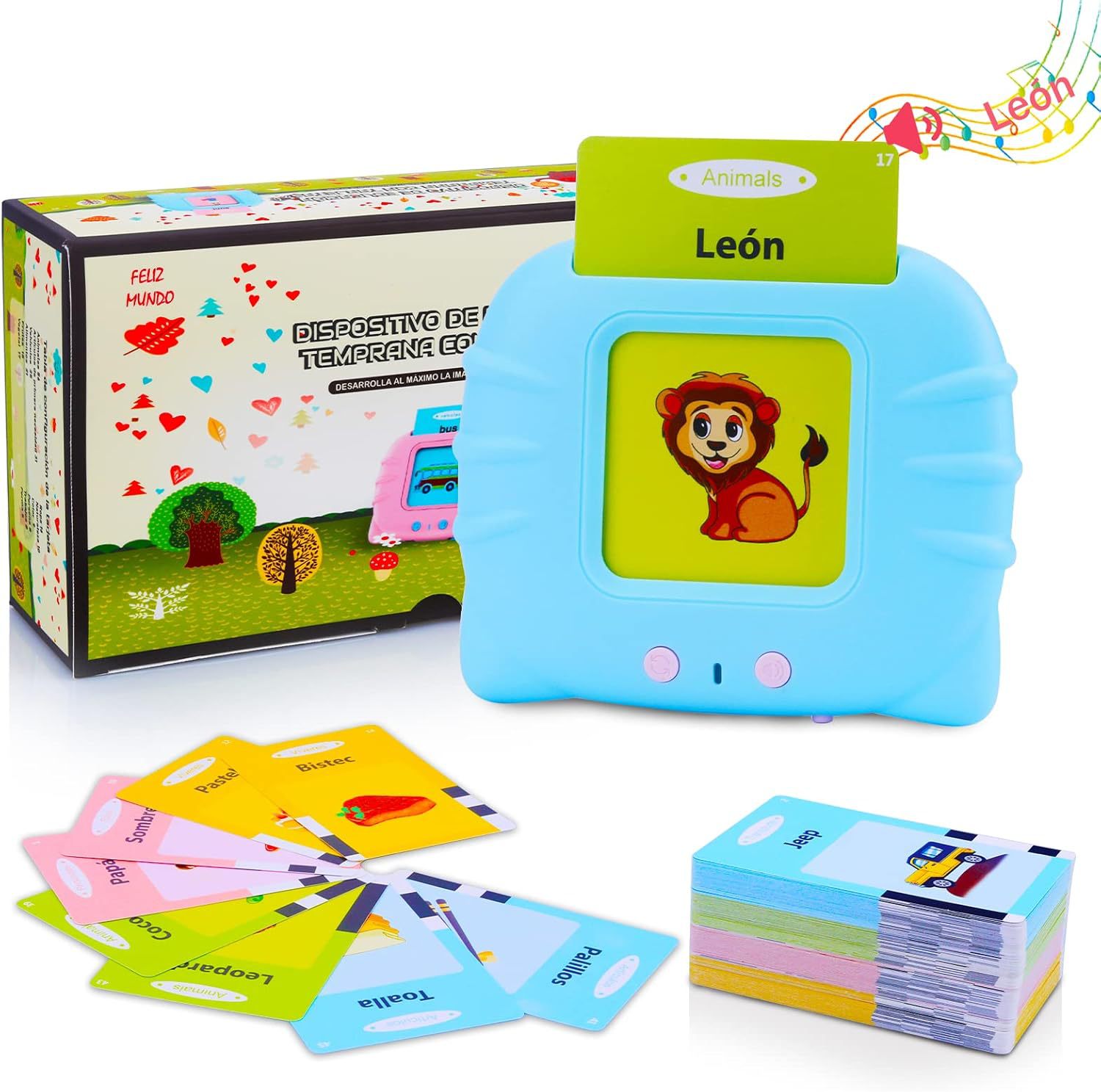 قارئ بطاقات فلاش BearBoo، جهاز - مراجعة Kids Educational Reader وسعره