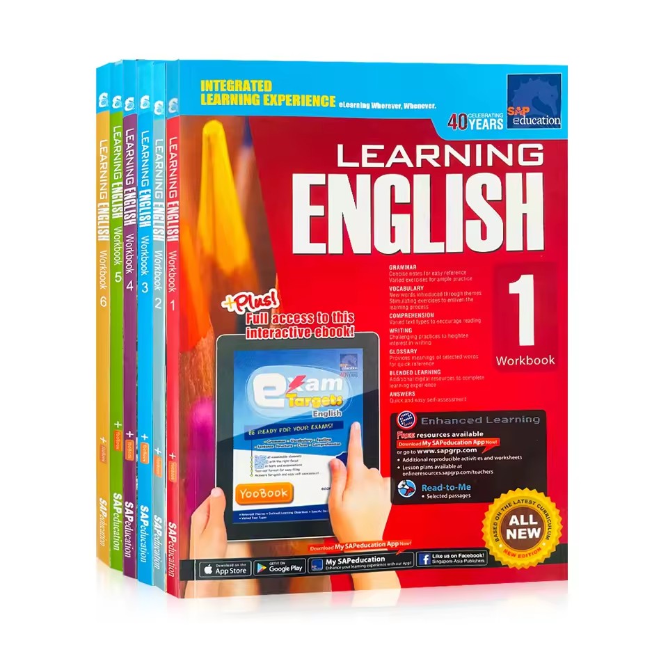 كتاب تمارين لتعلم اللغة الإنجل - مراجعة Kids Education In Singapore وسعره