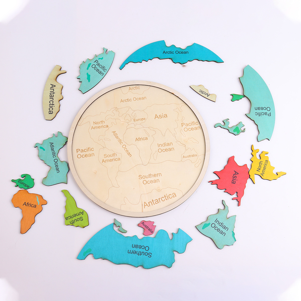 لعبة خشبية ملونة على شكل خريطة - مراجعة Puzzle Map World وسعره