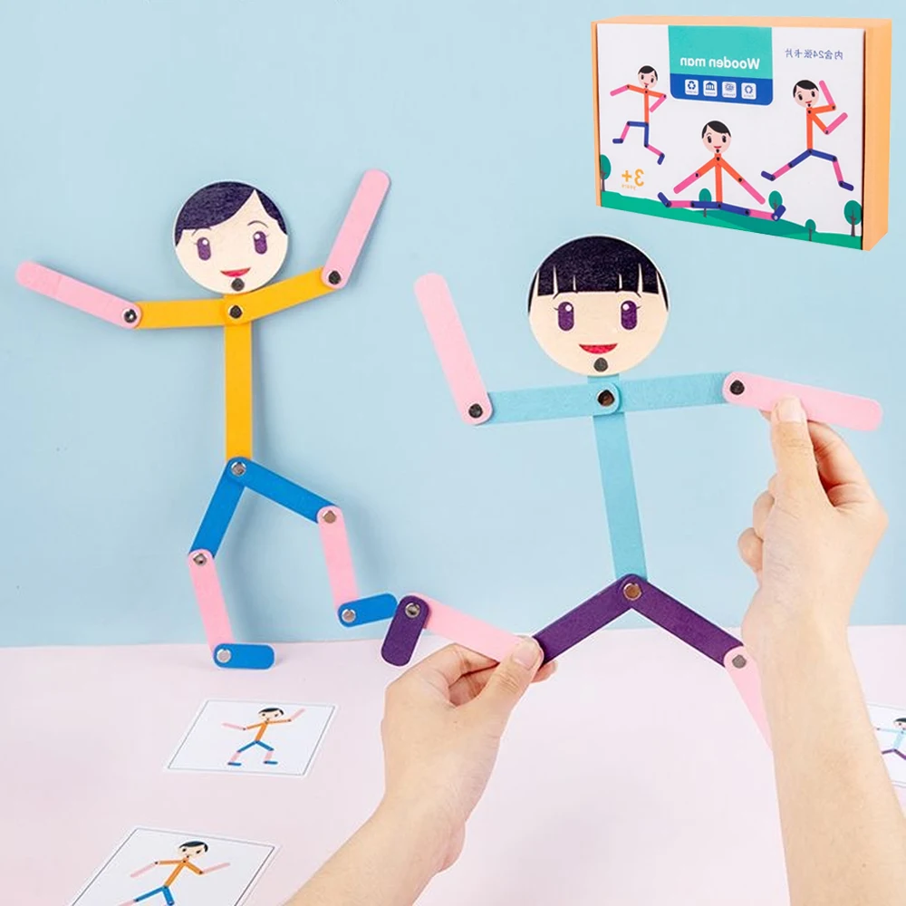 الرياضة رجل خشبي المواد DIY لغ - مراجعة Human Body Puzzle وسعره