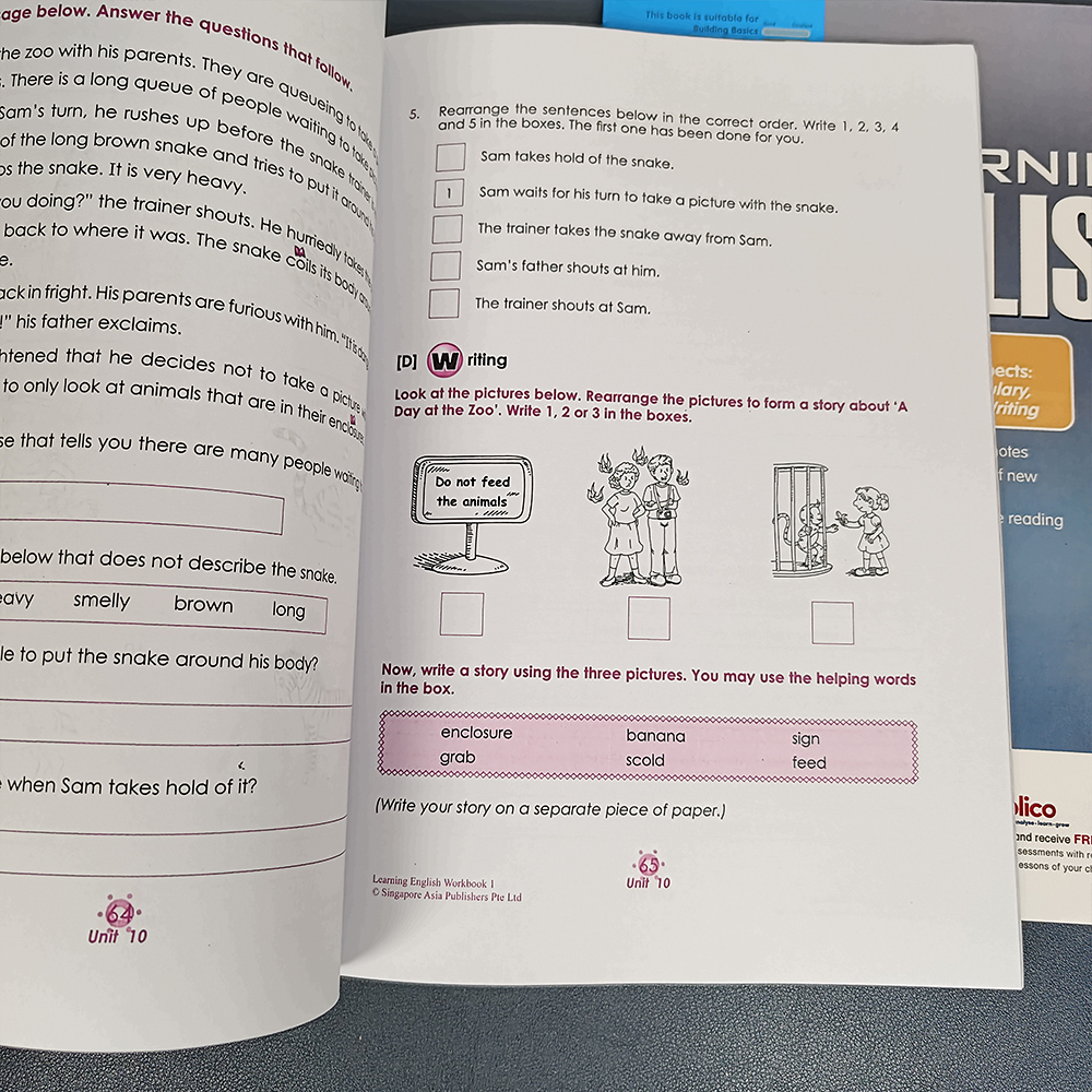 1 كتاب Sap Education 1- 6 الصف - مراجعة Kids Education In Singapore وسعره